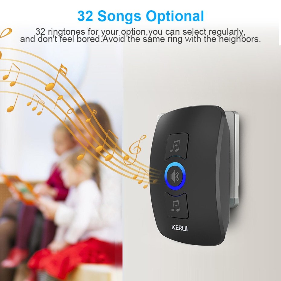 Songs Optional Waterproof Wireless Smart Doorbell Songs Optional Waterproof Wireless Smart Doorbell