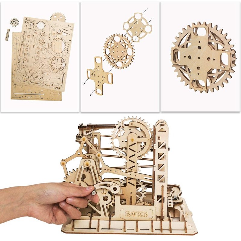 DIY Waterwheel Wooden Model Puzzle DIY Waterwheel Wooden Model Puzzle