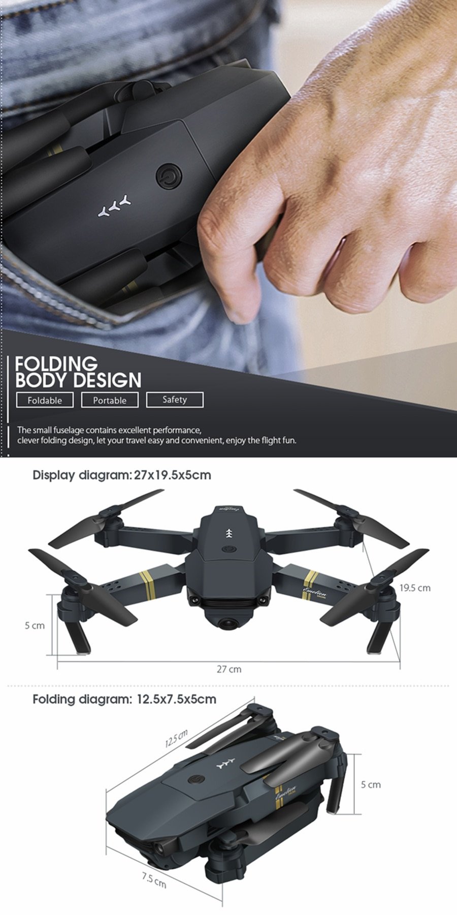Foldable Design RC Quadcopter with Camera Foldable Design RC Quadcopter with Camera