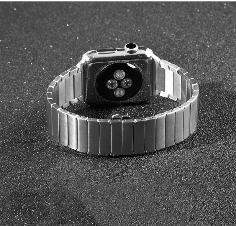 Stainless Steel Band for Apple Watch with Butterfly Buckle Stainless Steel Band for Apple Watch with Butterfly Buckle