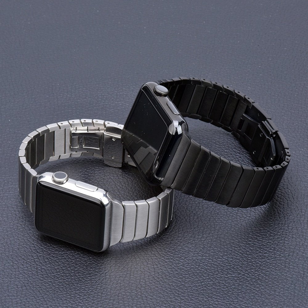 Stainless Steel Band for Apple Watch with Butterfly Buckle Stainless Steel Band for Apple Watch with Butterfly Buckle